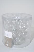 6 kerstballen transparant helder 80 mm KSD - Ksd - thumbnail