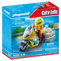 Playmobil - 71205 - City Action the Rescuers - Emergency Artist with Motorcycle and Light Effect - thumbnail