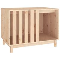 VidaXL Hondenhok 90x60x67 cm massief grenenhout - thumbnail