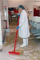 Vikan Ultra hygiënische steel 1500mm rood chemie bestendig - thumbnail