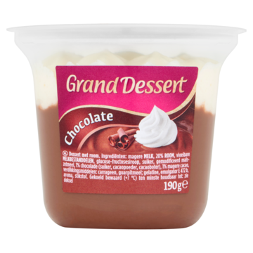 Ehrmann Grand Dessert Chocolate 190 g bij Jumbo