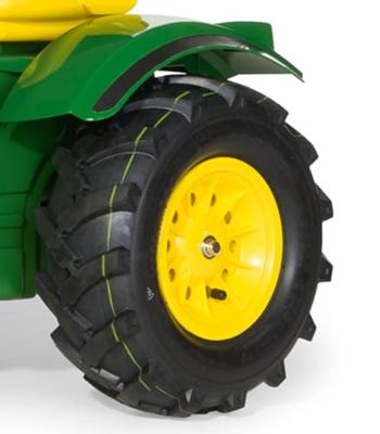 Rolly Toys rollyFarmtrac John Deere 6210R traptrekker met voorlader en luchtbanden - thumbnail