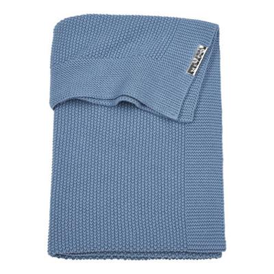 Meyco baby ledikantdeken Mini relief GOTS 100x150 cm denim blauw Meyco baby ledikantdeken Mini relief GOTS 100x150 cm denim blauw