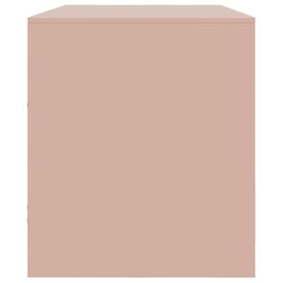 Tv-meubel 99x39x44 cm staal roze