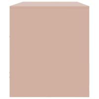 Tv-meubel 99x39x44 cm staal roze - thumbnail