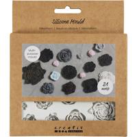 Creativ Company Siliconen vormen, rozen, h: 0,5-1 cm, l: 0,8-4 cm, 1 stuk - thumbnail