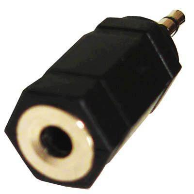 2.5mm mannetje naar 3.5mm vrouwtje Adapter(zwart)