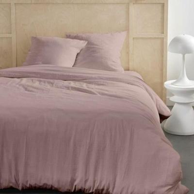 Bedset - TODAY - 123667 - 2 personen - 260x240cm - Effen katoenen gaas - Zandroze
