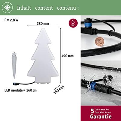 Paulmann 94185 Verlichtingssysteem Plug&Shine Decoratieve LED-lamp LED 2.8 W Warmwit Wit