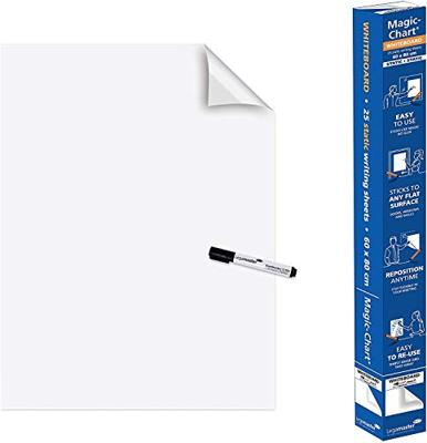 Legamaster Magic-Chart whiteboard folie, ft 60 x 80 cm, wit, effen, rol van 25 vel