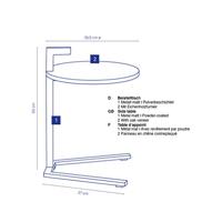 Eiken bijzettafel - thumbnail