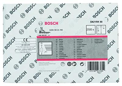 Bosch Accessories 2608200031 Nagel met ronde kop (papiergebonden) SN21RK Afmeting, lengte 90 mm 2500 stuk(s) Bosch Accessories 2608200031 Nagel met ronde kop (papiergebonden) SN21RK Afmeting, lengte 90 mm 2500 stuk(s)
