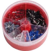 Intercable 181385 Assortiment adereindhulzen 0.5 mm², 0.75 mm², 1 mm², 1.5 mm², 2.5 mm² Blauw, Geel, Rood, Wit 400 onderdelen