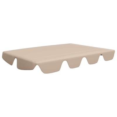 Vervangingsluifel voor schommelbank 150/130x105/70 cm beige - thumbnail