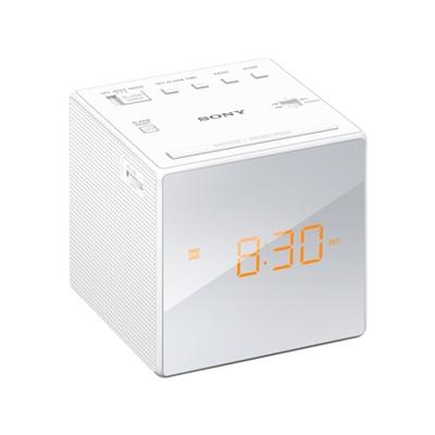 Sony ICF-C1 Wekkerradio VHF (FM), Middengolf FM Wekfunctie Wit