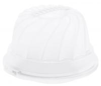 Rotho fresh cakedoos tulband 30.5 cm wit/transparant - thumbnail