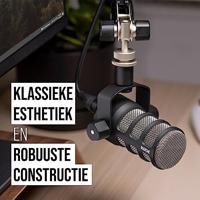 Rode PODMIC Spraakmicrofoon Statief Zendmethode:Kabelgebonden Incl. windkap XLR Kabelgebonden Zwart - thumbnail