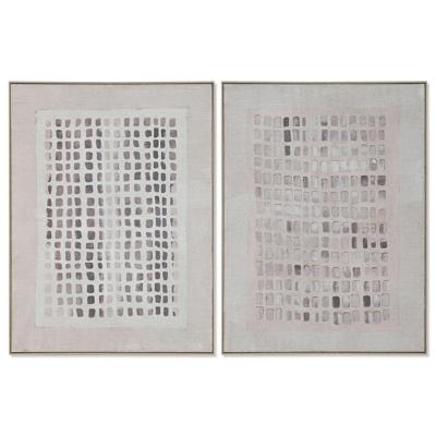 Schilderij 3D Home ESPRIT Jute polyestyreen 90 x 4 x 120 cm