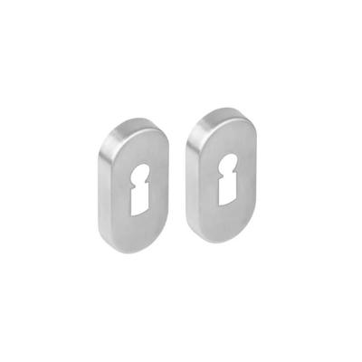 Intersteel rozetten ovaal met sleutelgat verdekt 65x30x10mm - RVS