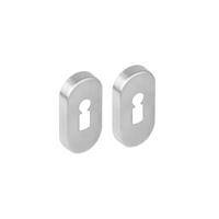 Intersteel rozetten ovaal met sleutelgat verdekt 65x30x10mm - RVS - thumbnail