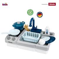 Functionele gootsteen met water en kookplaten meerkleurig - thumbnail