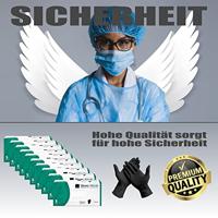 Abena poedervrije nitrile handschoenen maat small 100 stuks zwart - thumbnail