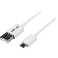 StarTech.com 1 m witte micro USB-kabel - A naar micro B - thumbnail