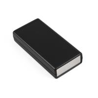 Hammond Electronics 1593XALBK Handbehuizing 140 x 66 x 28 ABS kunststof, Aluminium Zwart 1 stuk(s) - thumbnail