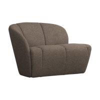 Woood Mojo 2-zits bankje links bouclé Bruin Melange - thumbnail