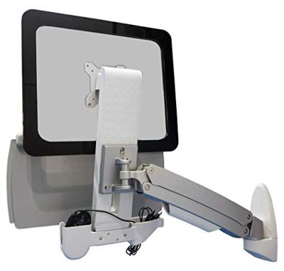 ICY BOX IB-MS600-W, Sit-Stand-Workstation mit Wandhalter für ein Monitor bis zu 24 Monitor-wandbeugel 1-voudig 25,4 cm (10) - 61 cm (24) Zilver, Grijs, Wit In ICY BOX IB-MS600-W, Sit-Stand-Workstation mit Wandhalter für ein Monitor bis zu 24 Monitor-wandbeugel 1-voudig 25,4 cm (10) - 61 cm (24) Zilver, Grijs, Wit In