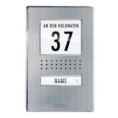 m-e modern-electronics ADV 110.1 EG Vistadoor Buitenunit voor Deurintercom Kabelgebonden Eengezinswoning RVS m-e modern-electronics ADV 110.1 EG Vistadoor Buitenunit voor Deurintercom Kabelgebonden Eengezinswoning RVS