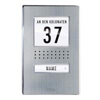 m-e modern-electronics ADV 110.1 EG Vistadoor Buitenunit voor Deurintercom Kabelgebonden Eengezinswoning RVS - thumbnail