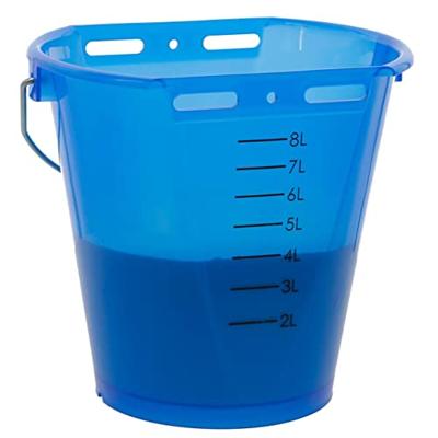 Kalveremmer blauw transparant 2-zijdig plat