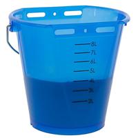 Kalveremmer blauw transparant 2-zijdig plat - thumbnail