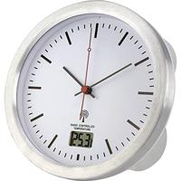 Renkforce E1003R Wandklok Zendergestuurd 17 cm x 6 cm Zilver Geschikt voor vochtige ruimtes - thumbnail