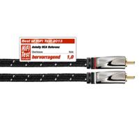 Avinity Audiokabel 2 Cinch-stekkers - 2 Cinch-stekkers Stof Verguld 5 M - thumbnail