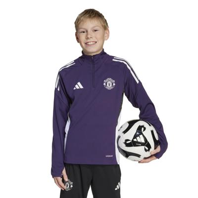 adidas Manchester United Trainingstrui 1/4-Zip 2025-2026 Kids Paars Wit Zwart adidas Manchester United Trainingstrui 1/4-Zip 2025-2026 Kids Paars Wit Zwart