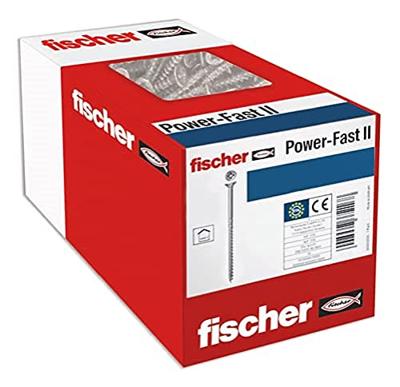 Fischer 670053 Power-Fast II Spaanplaatschroef 3 mm 45 mm Kruiskop Pozidriv Staal Galvanisch verzinkt 1000 stuk(s)