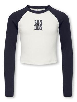 Kids ONLY winter top meisjes - blauw - KogBina - slim fit, longsleeve