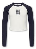 Kids ONLY winter top meisjes - blauw - KogBina - slim fit, longsleeve - thumbnail