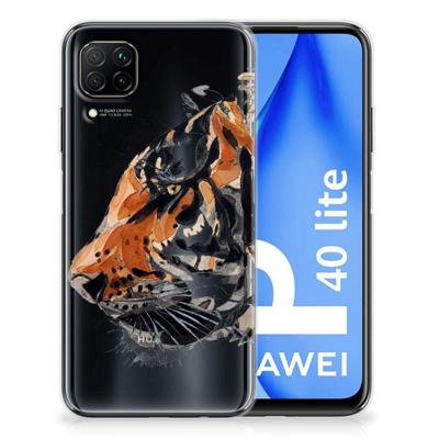 Smartphone hoesje Huawei P40 Lite Watercolor Tiger Smartphone hoesje Huawei P40 Lite Watercolor Tiger