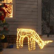 VidaXL Kerstfiguur rendier warmwit 73x31x45 cm - thumbnail