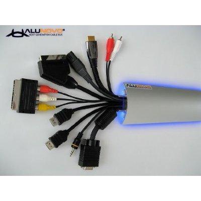 Alunovo AL90-050 Kabelgoot (l x b x h) 500 x 80 x 20 mm Zilver (mat, geëloxeerd) 1 stuk(s)