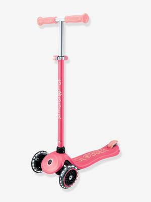 Primo Foldable Lights - Opvouwbare Lichtgevende Step met 3 Wielen - GLOBBER koraal