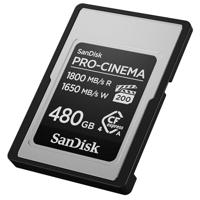 Sandisk Pro Cinema CF Express 480GB 1800mb/s 1650 mb/s - thumbnail