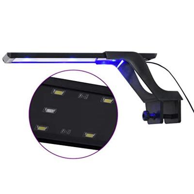 VidaXL Aquariumlamp met klem led 25-45 cm blauw en wit