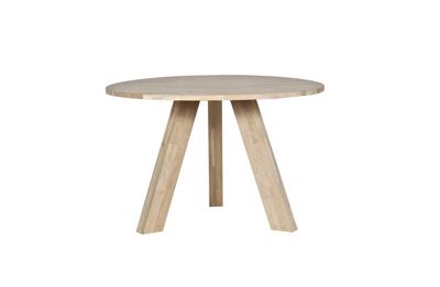 Woood Rhonda eettafel ø129 naturel eiken Woood Rhonda eettafel ø129 naturel eiken