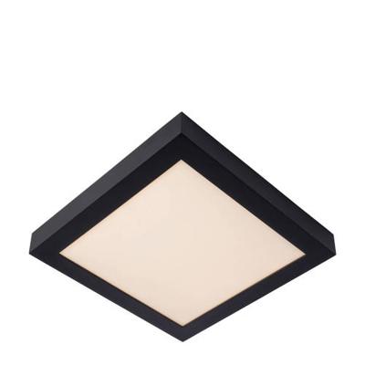 Lucide BRICE-LED - Plafonnière Badkamer - LED Dimb. - 1x30W 3000K - IP44 - Zwart
