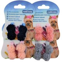 Nobleza Haarspeld voor hondje en kat - Pluche balletjes - 2 Stuks - thumbnail