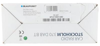 BLAUPUNKT 2001017123462 Stockholm 370 DAB BT, zwart